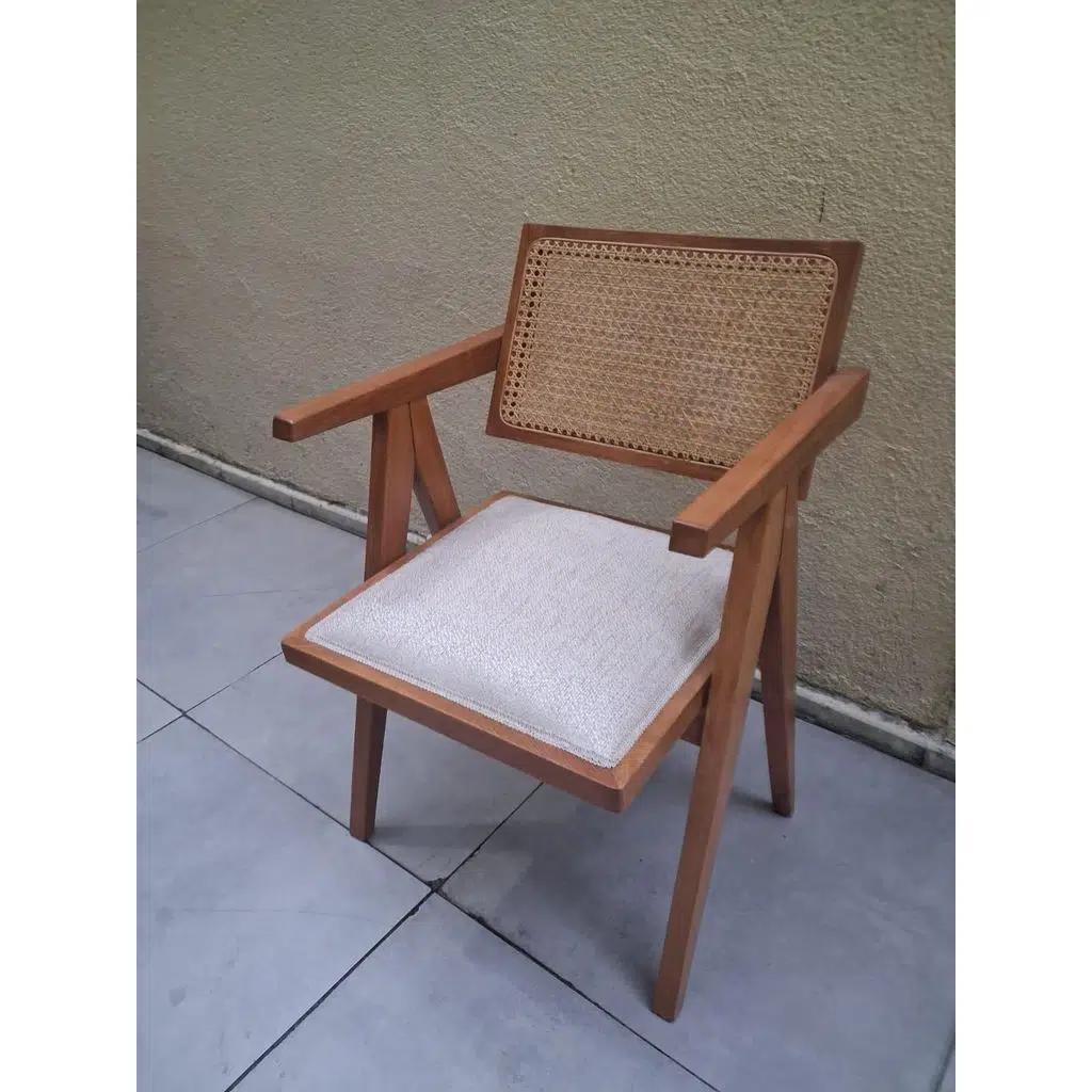 Sandalye V Ayak 90546 zus 122 hazeran model Ahşap Kayın Hasırlı Ceviz Lake Boya