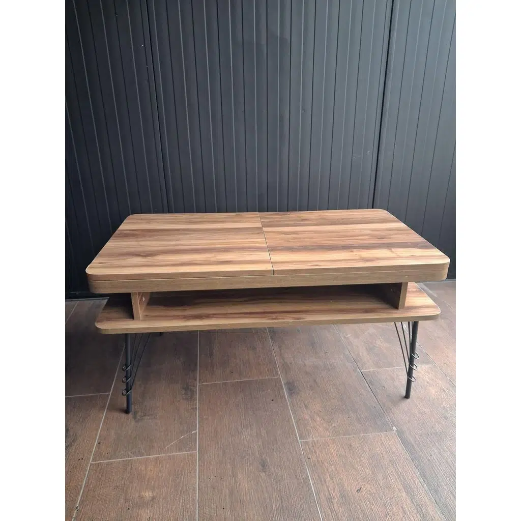 Orta Satranç tavla Sehpa Eym 90557 Metal Ayak 1 Sınıf Suntalam Üst Tabla