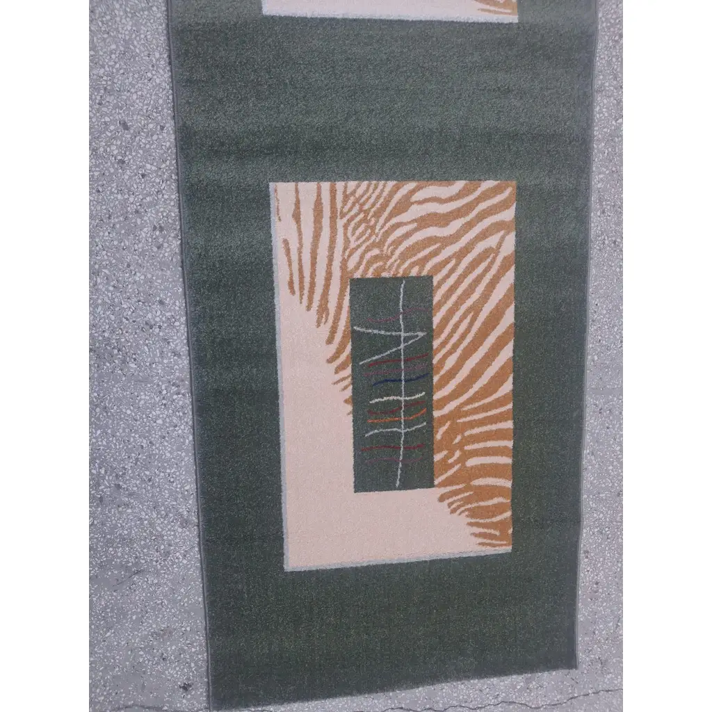 Halı Atlas Diva Yeşil 90716 Collection 100 *300 cm Yolluk Saçaksız