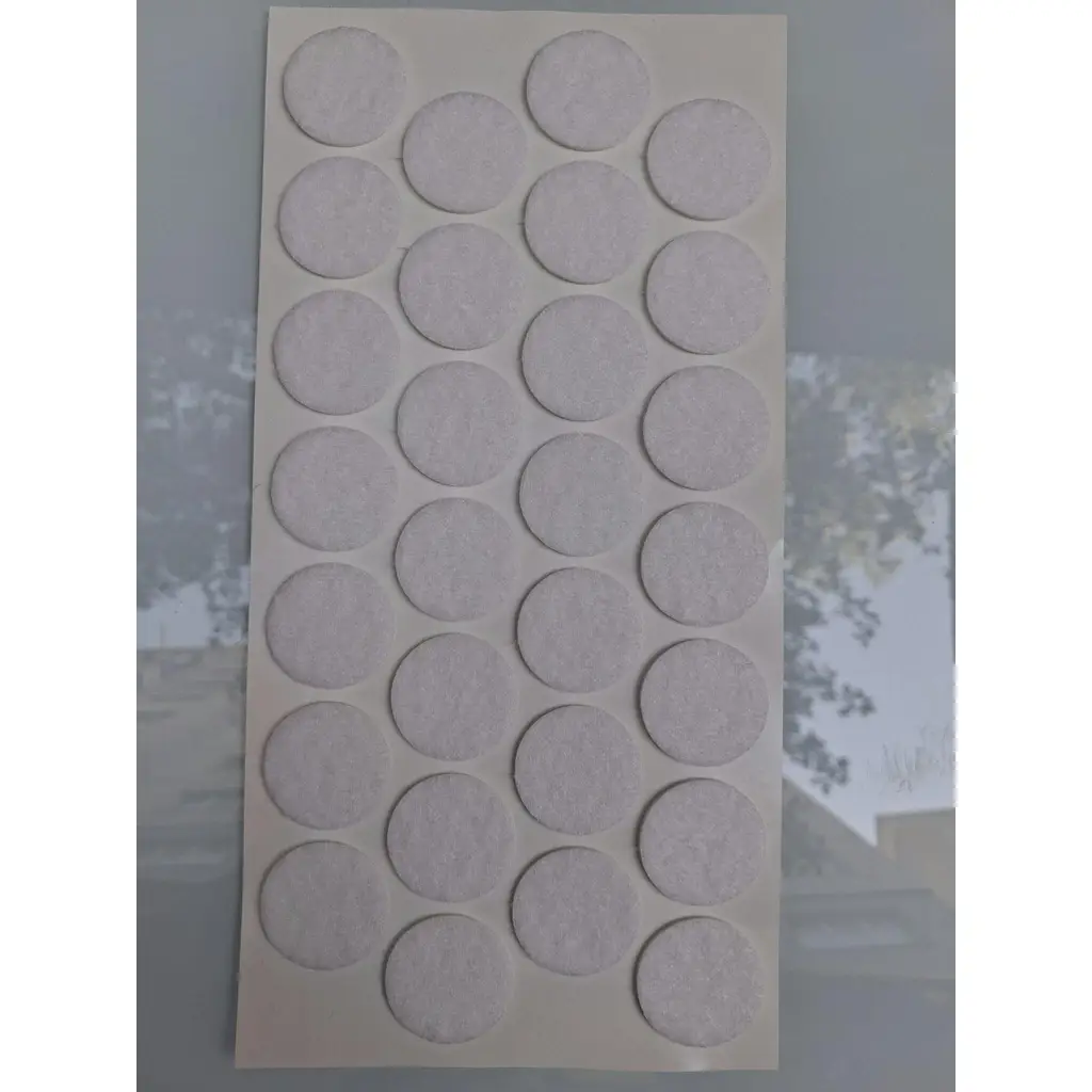 Keçe 90742 HRD 4 Paket 28 mm Beyaz Masa Sandalye Koltuk Baza Ayak Çizdirmez Yapışkanlı