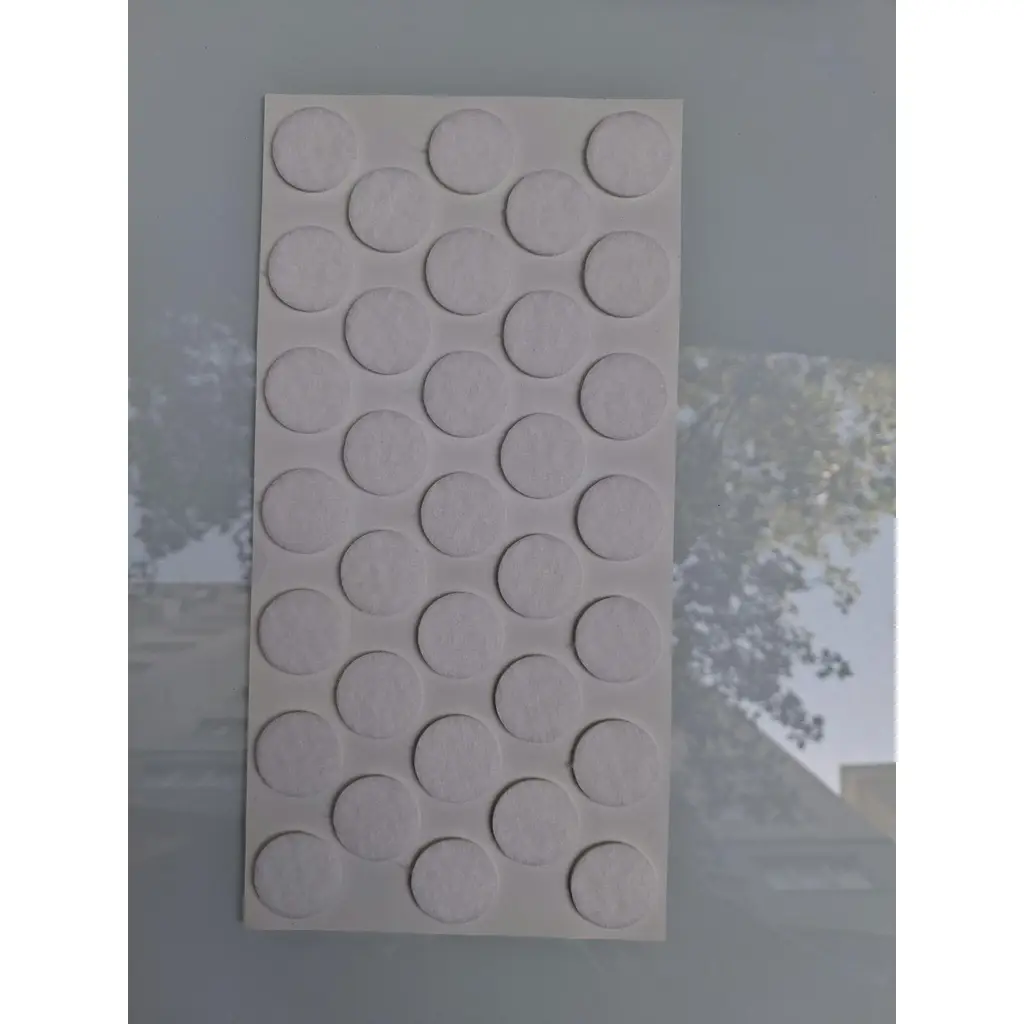 Keçe 90745 HRD 4 Paket 24 mm Beyaz Masa Sandalye Koltuk Baza Ayak Çizdirmez Yapışkanlı