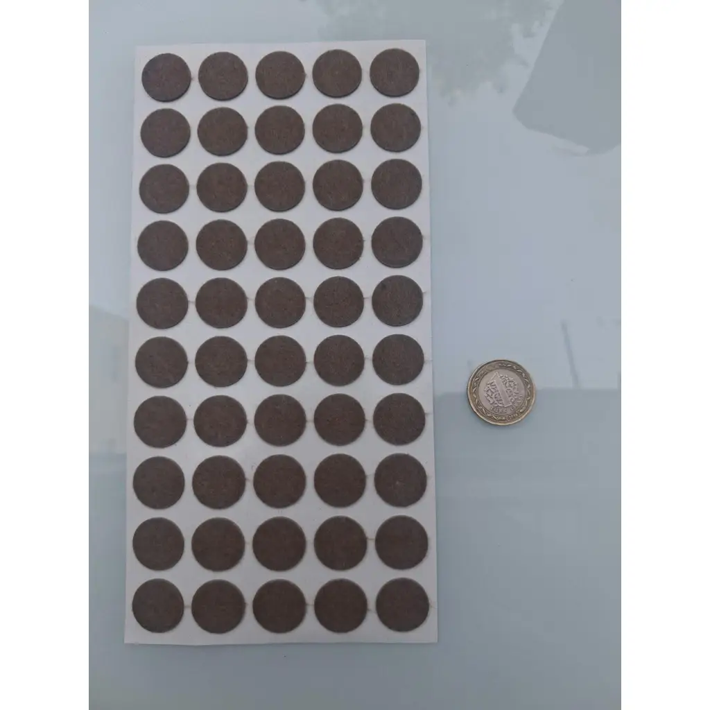 Keçe 90747 HRD 4 Paket 20 mm Kahve Masa Sandalye Koltuk Baza Ayak Çizdirmez Yapışkanlı