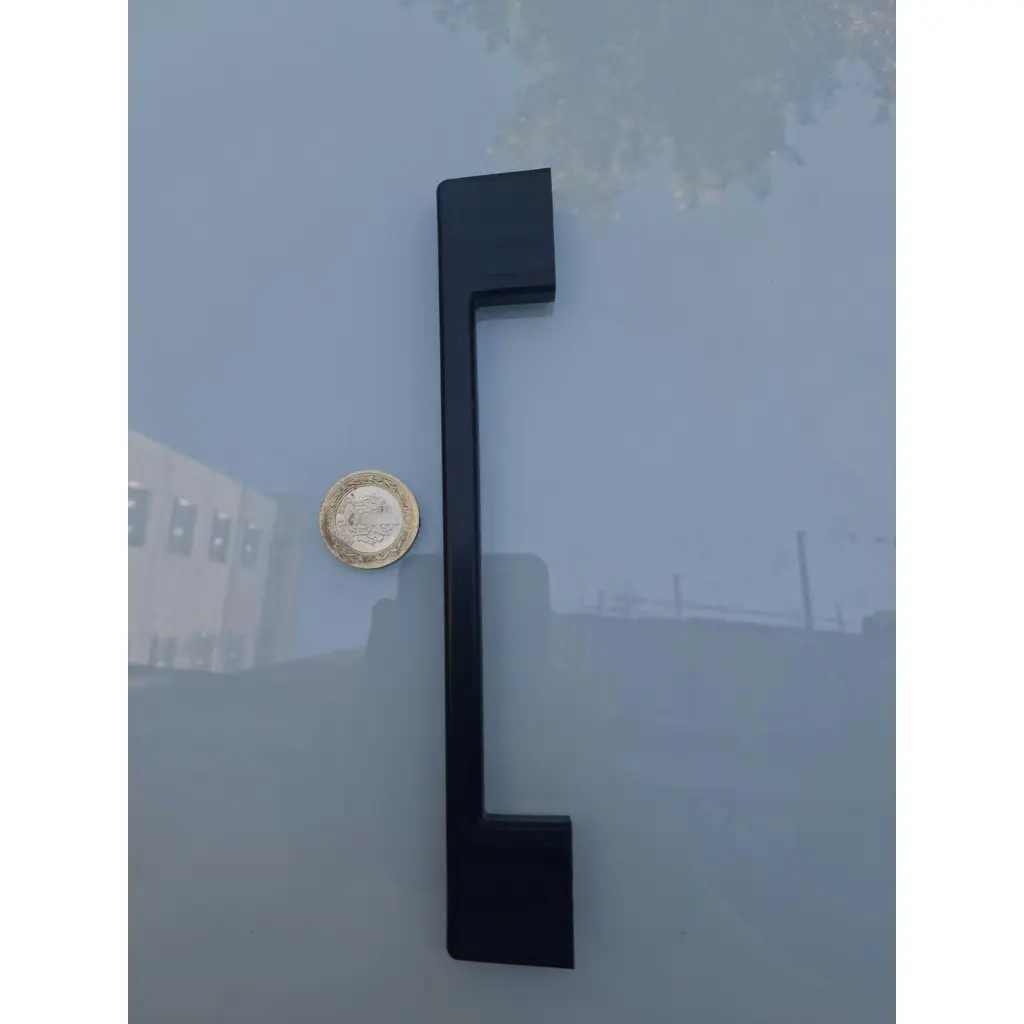 Kulp Siyah 160 mm 90753 Yatık 8 Adet Sert Plastik Mobilya Çekmece Dolap Kulpları