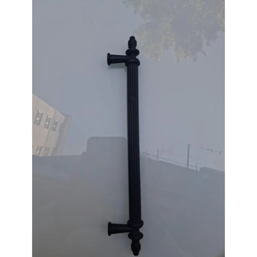 Kulp Siyah 160 mm 90756 Yuvarlak 8 Adet Sert Plastik Mobilya Çekmece Dolap Kulpları
