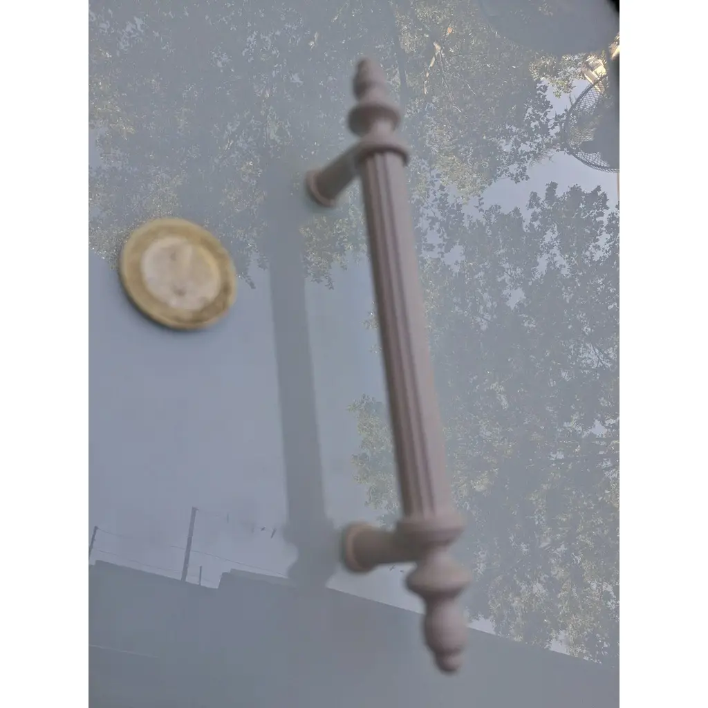 Kulp Beyaz 96 mm 90759 Yuvarlak 8 Adet Sert Plastik Mobilya Çekmece Dolap Kulpları