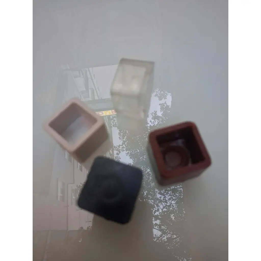 Papuç 25*25 Mm 4 Adet 90763 Profil İçin Silikonlu Dışa Geçme Profil Tapası, 4 Renk