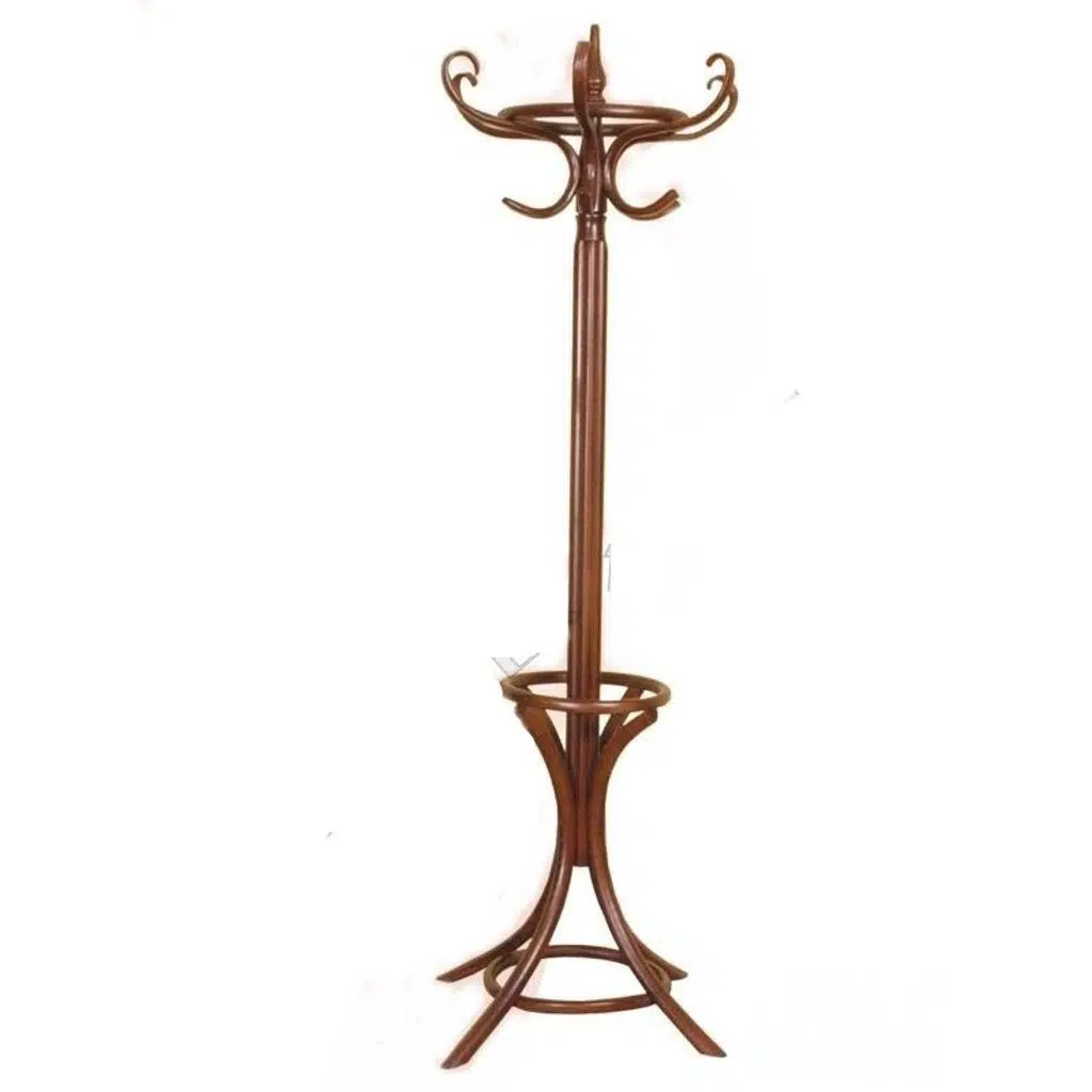 Askılık 18138 Bambu Model Parlak Ceviz Boya Demonte İtinalı Paket kargo El Yapım