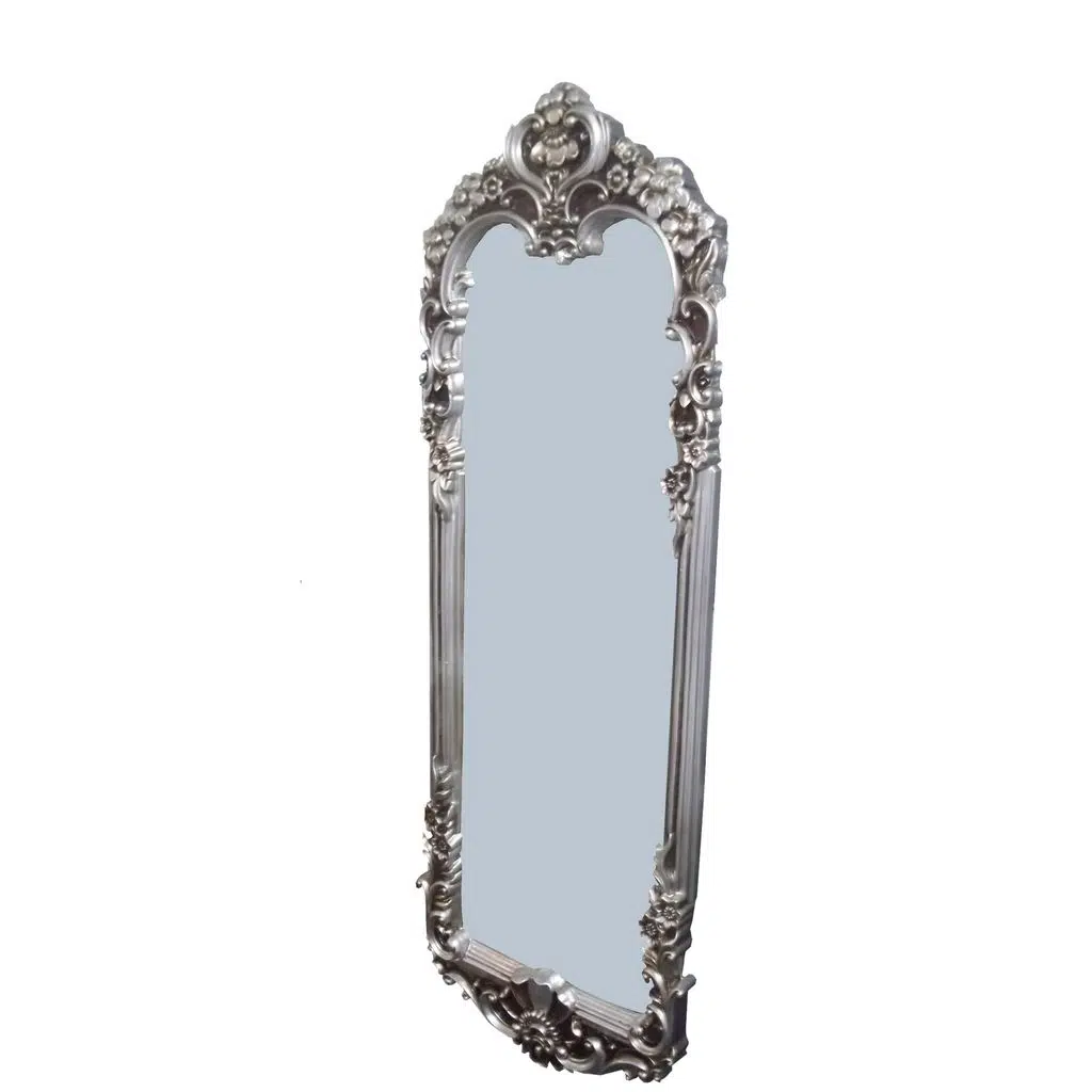 Ayna OVAL 12570 Dikdörtgn Boy Döküm polyester GRİ Eskitme Natüre Klasik el yapım