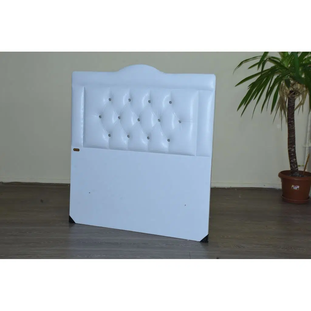 Başlık 90*190 cm 13419 Model SUNİ DERİ BEYAZ SİLİNİR Kapitone döşeme El Yapım
