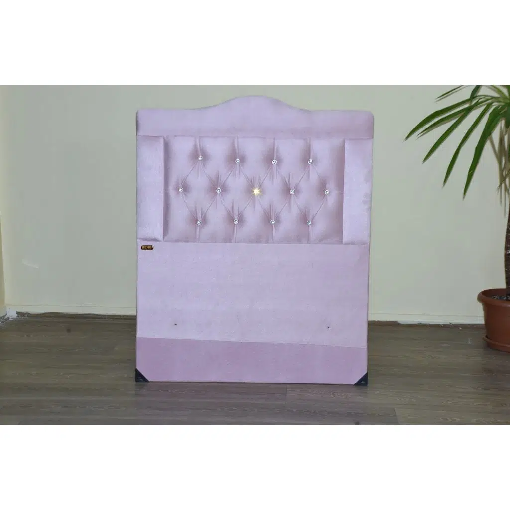 Başlık 13422 Tay Tüy Pembe Kumaş Kapitone 90 cm Başlık El Yapım