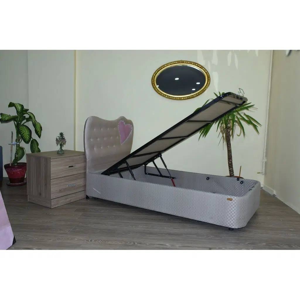 Baza-Başlık 13432 STANDART Kumaş MODEL Kapitone Kalp başlık Metal 90*190 ElYapım