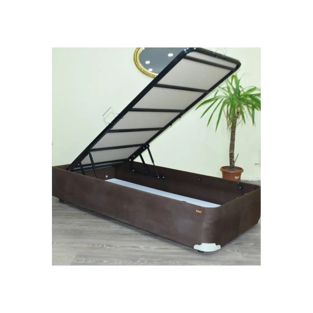 Baza 18228 Taytüy Kahve Renk Kumaş Metal Transmisyon Çelik Baza120*200cm Elyapım