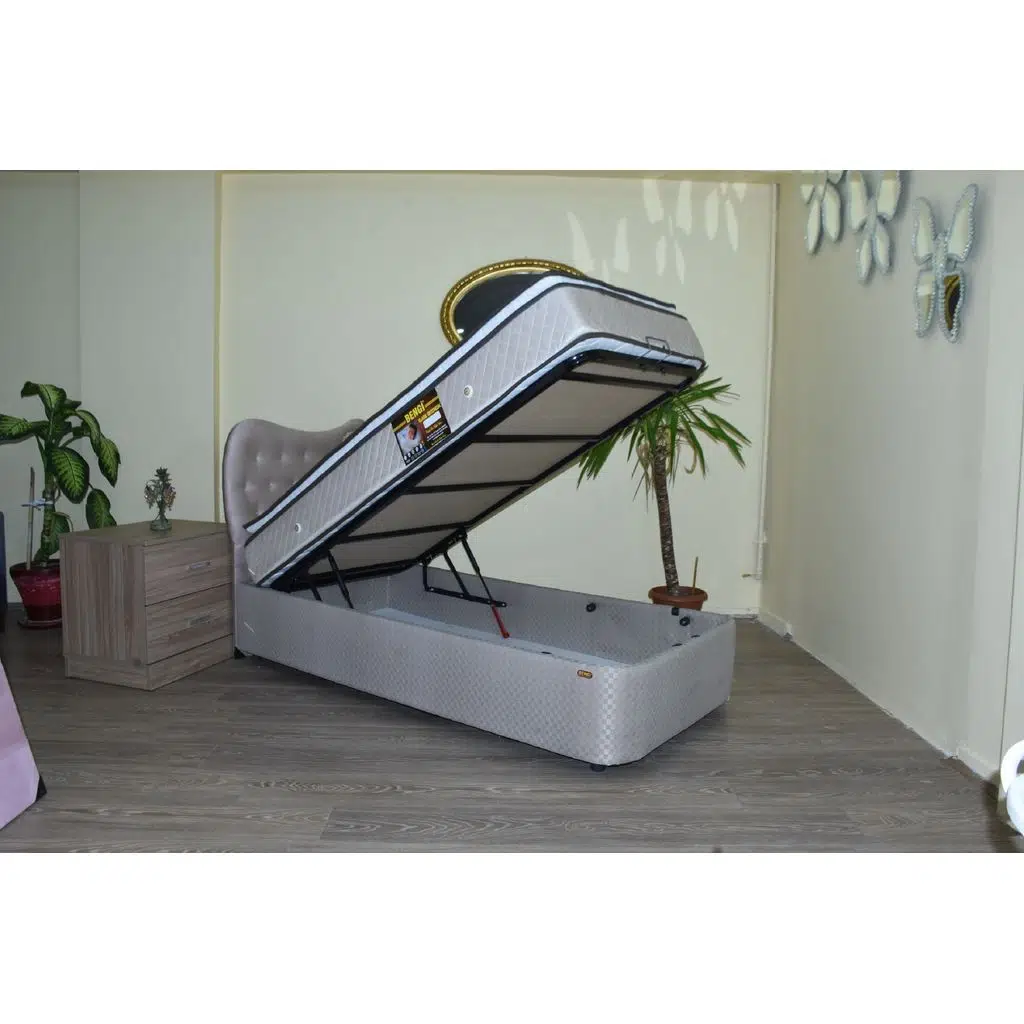Baza Başlık Yatak 13535 Model 90*190 Standart Kumaş Pedli Ortoped Pamuk Yatak