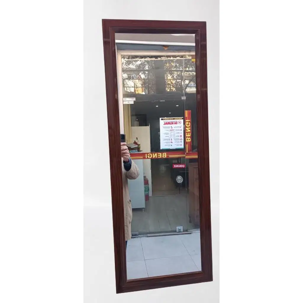 Boy 90021 Ayna MDF lam Çerçeve 1 Sınıf Ayna Parlak Ceviz Boya Kutu Sevk El yapım