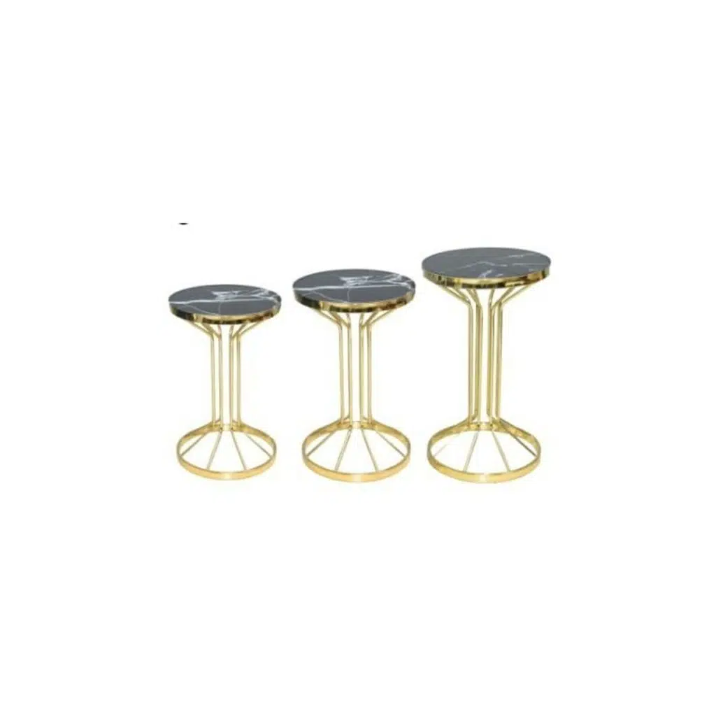 Brc 18536 BUFALO Zigon Model Metal Gold Kaplama Siyah Mermer Temper cam El Yapım