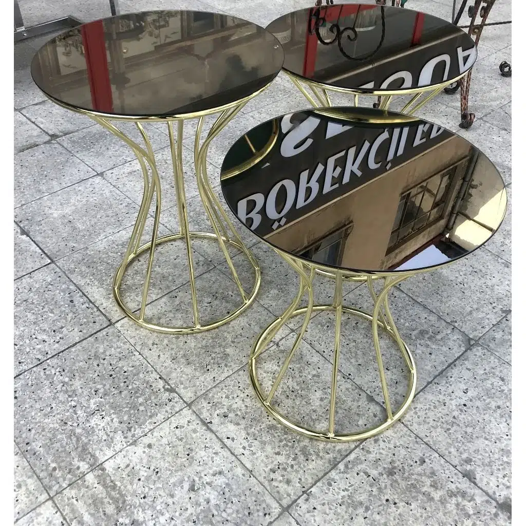 Brc 18099 KUM SAAT Zigon Model Siyah Temper Metal Çelik Gold renk kaplama El yapı