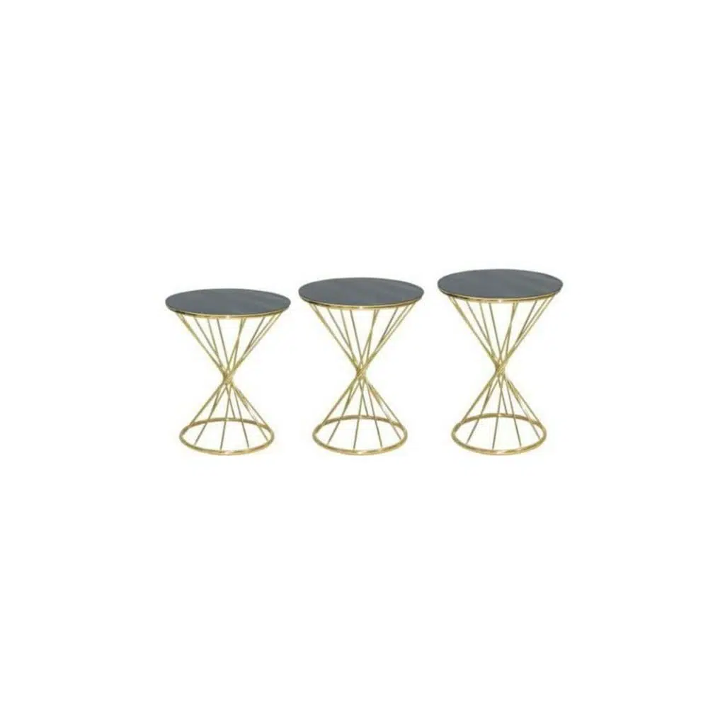 Brc 18511 RİVOL Zigon Model Metal transmisyon Gold Renk Düz Siyah temper El Yapım