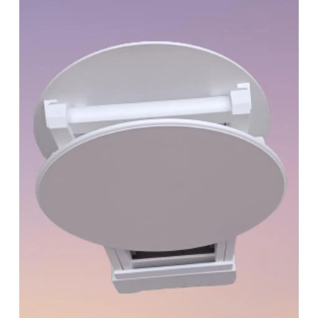 Zigon Çanta 90126 Sehpa Oval Model İkili Takım Ahşap Mdf Beyaz Renk Uyumu El Yapı