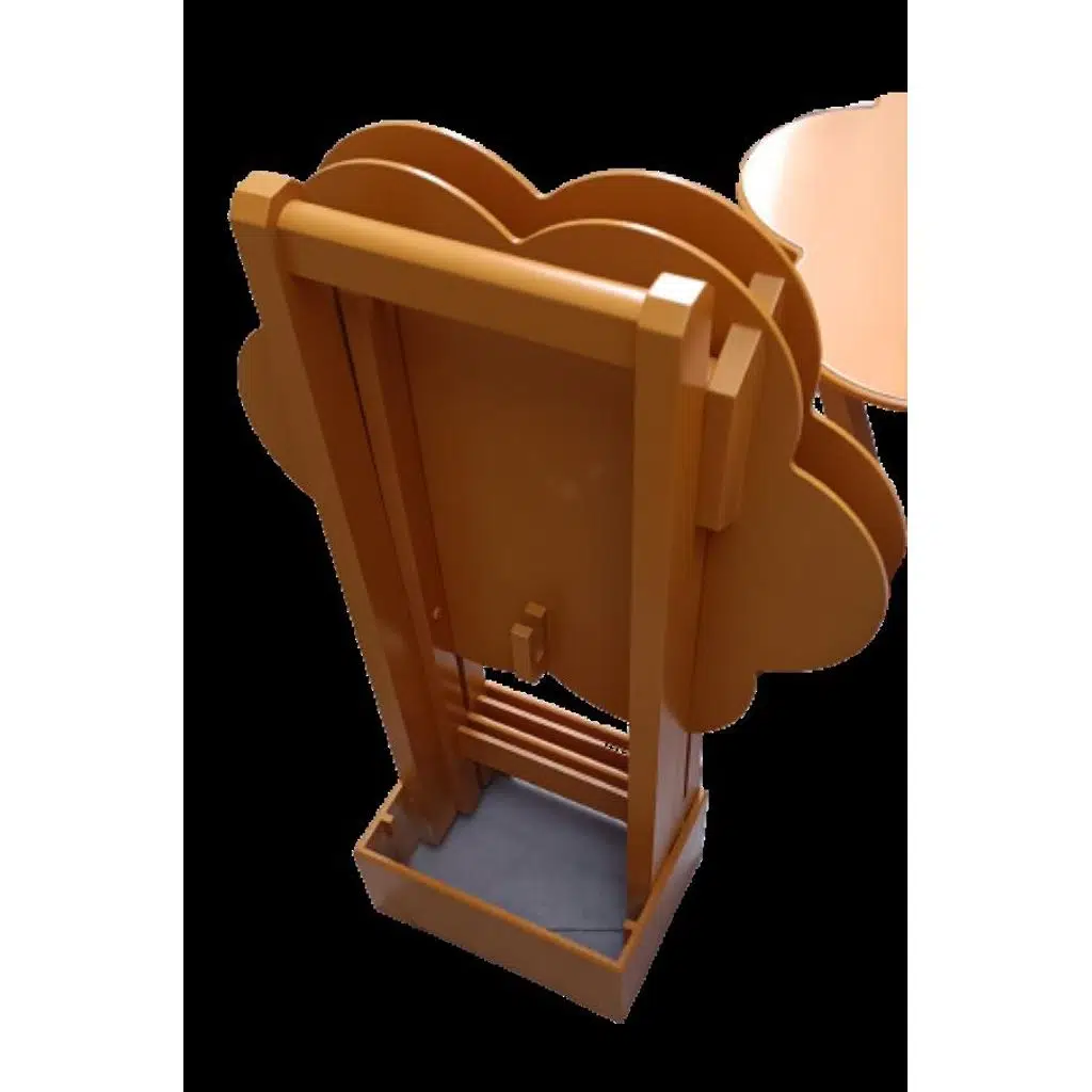 Zigon Çanta 90116 Papatya Dörtlü Model Ahşap Mdf Hardal Renk Uyumu El Yapımı
