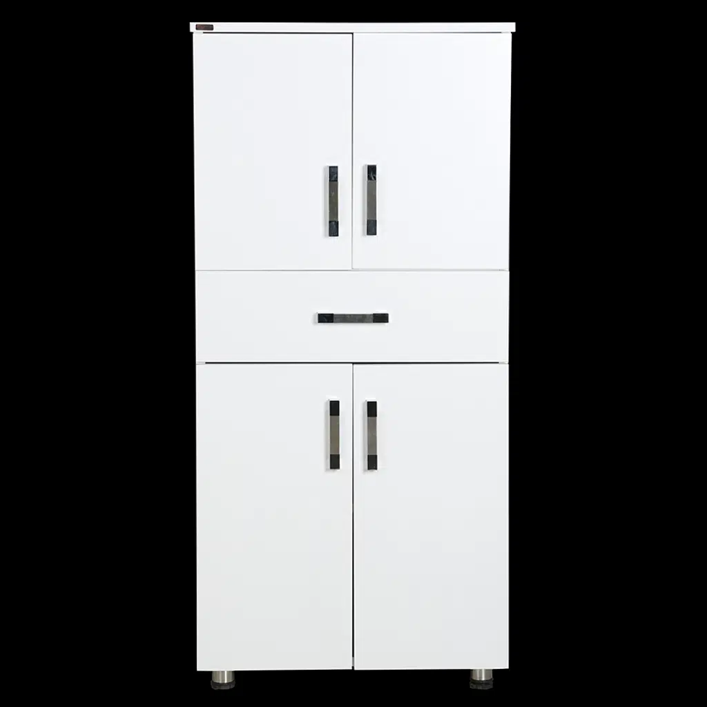 Dolap 12675 ST Çok Amaç 130cm Hard Parlak BEYAZ Suntalem1 Çekmc Kutu sevk El Yapı