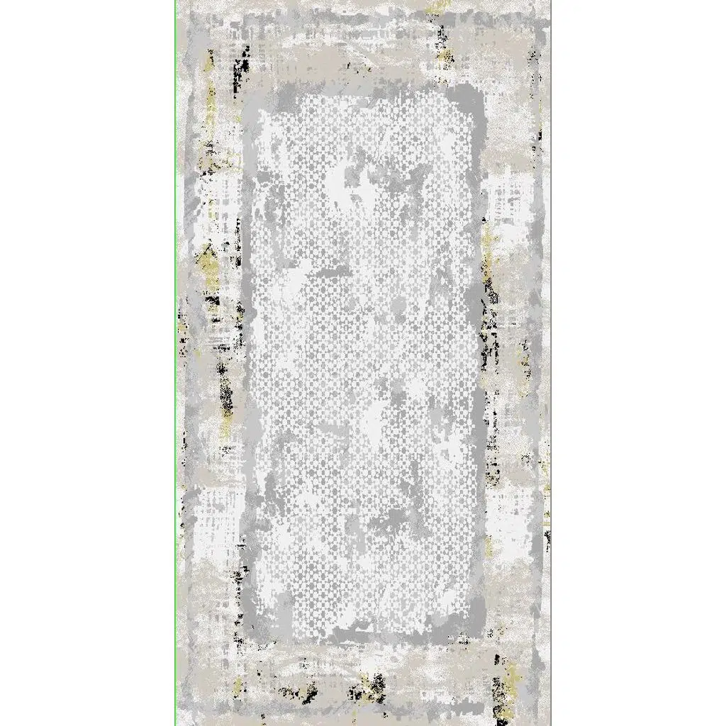 Diamond Halı 25012A 19592 GOLD SİYAH Model 200*280 Leke Tutmaz Modern Çizgi
