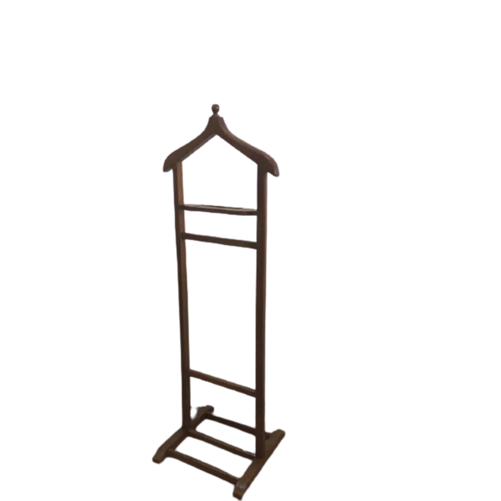Dilsiz UŞAK 12354 Tek Tepe Model Parlak Ceviz Lake Askılık Ahşap Kayın El yapım