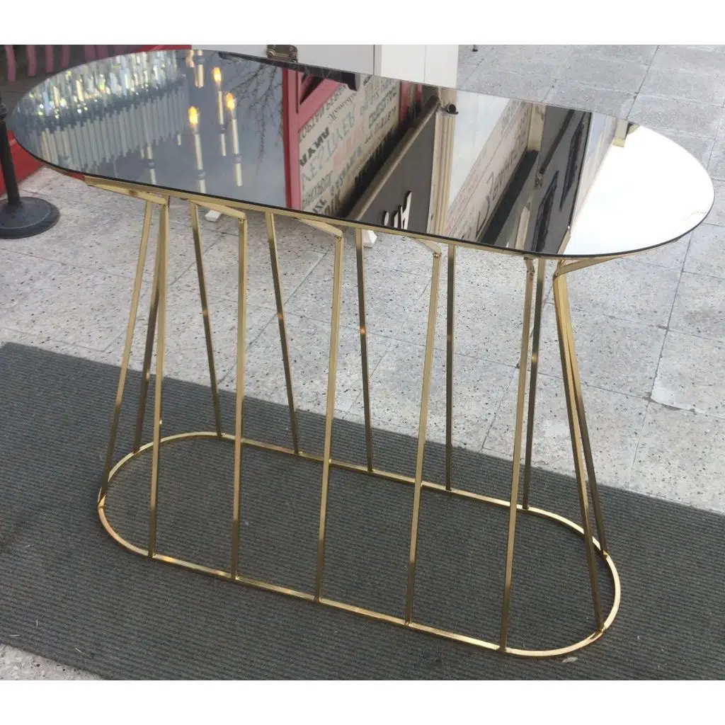 Dresuar 12418 CADDE Model Metal GOLD renk kaplama TEMPER Cam Ayna El Yapım