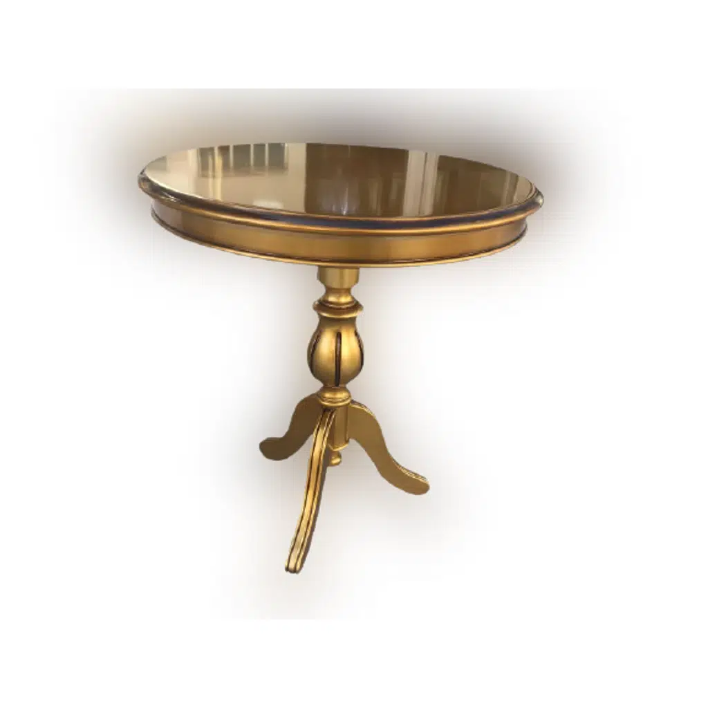 Fiskos 17379 Baba ayak Model Parlak Kayın Arslan ayak MDF Parlak Gold El Yapım