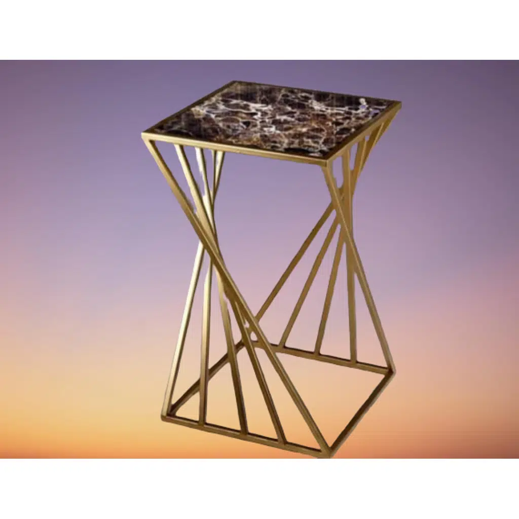 Fiskos 14092 Zlf Burgu Model Metal Gold Renk Kaplama Ayak Temper Cam El Yapım
