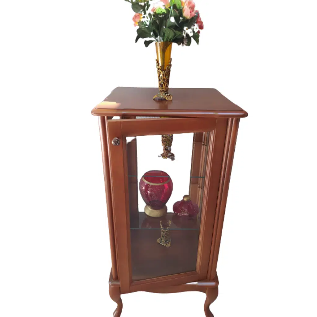 Gümüşlük 18479 ST KARE Model 98 Parlak Ceviz Kayın Lükens Aslan Ayak 2Raf El Yapı