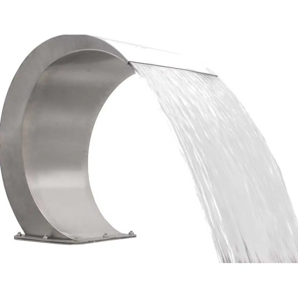 Havuz 17440 şelale 500-600 mm 304 kalite 1,2 mm Kobra Paslanmaz çelik El Yapım