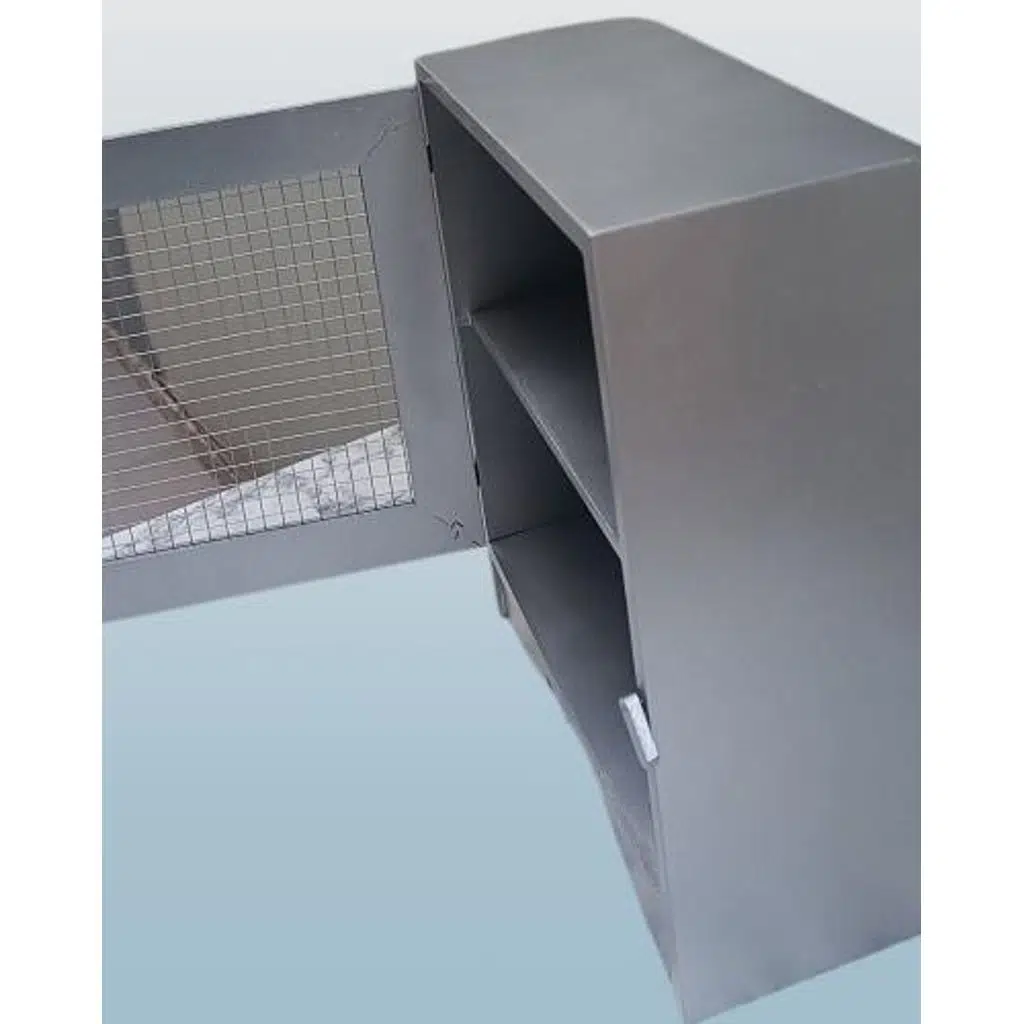 Hobi ADN 90354 Model Dekoratif Tezgah Telli Dolap Gümüş Gri Renk Ahşap MDF ElYapı