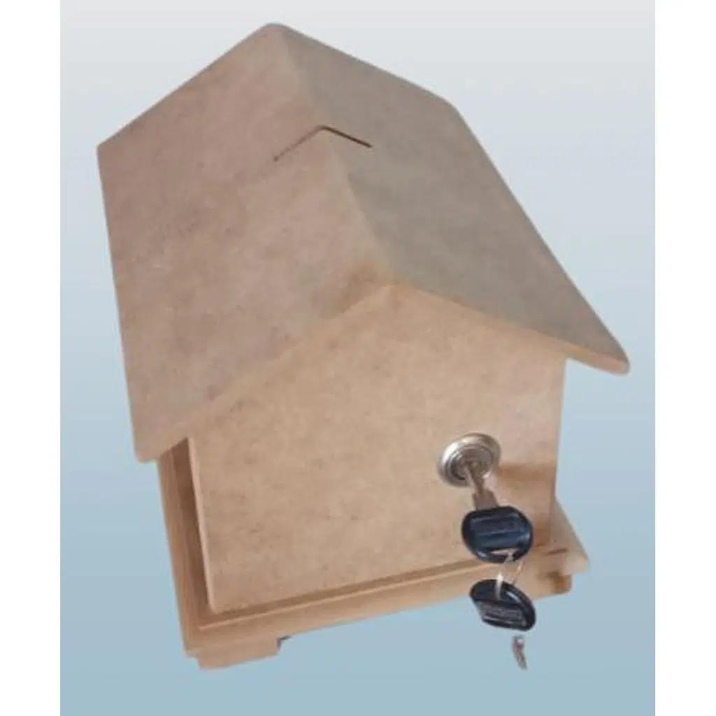 Hobi Adn 90228 Dekoratif Bahşiş Kutusu Kumbara MDF HAM CNC Kesim MODEL El Yapım