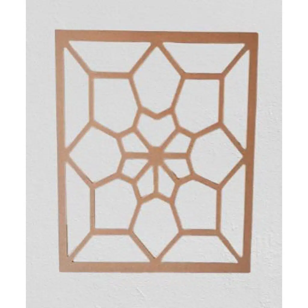Hobi Adn 90230 Dekoratif Çerçeve Çiçek Motifli Ahşap MDF HAM CNC Kesim El Yapım