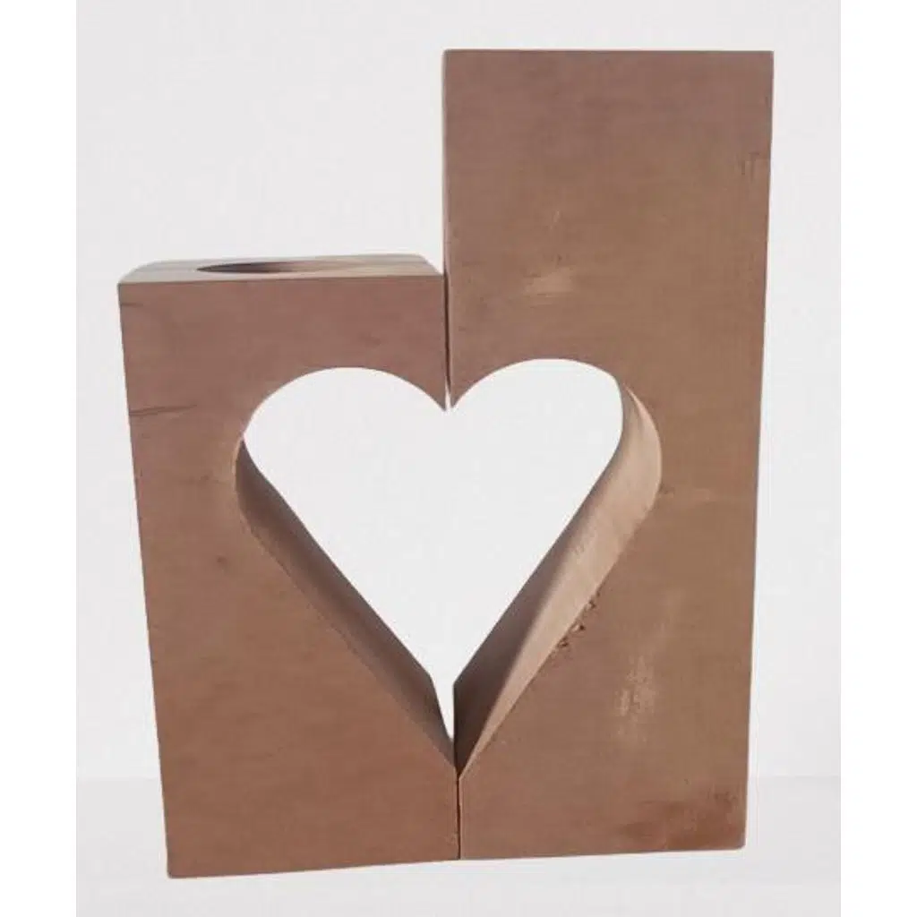 Hobi Adn 90244 Dekoratif Mumluk Kalpli İkili Ahşap MDF HAM CNC Kesim El Yapım