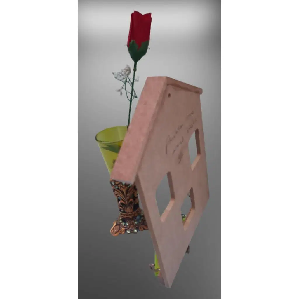 Hobi ERDL Dekoratif 90061 Model Anahtarlık Kutu Ham Ahşap MDF El Yapım 