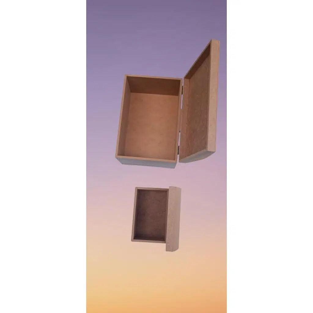 Hobi ERDL 90042 Dekoratif Sandık Seti Model Mini İkili HAM Ahşap MDF El Yapımı
