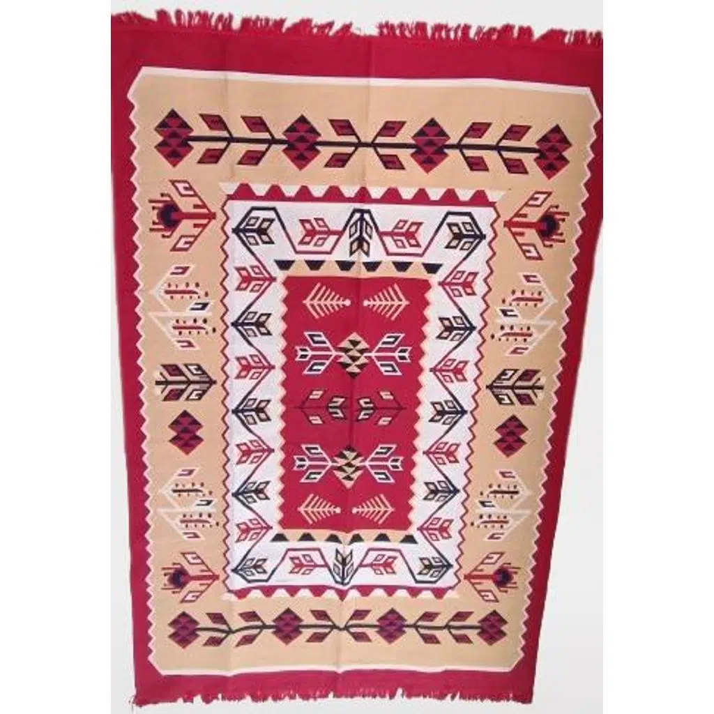 Kilim Antik 140-215 Otantik 90155 Motifler Model Naturel Boya Çift Taraf El yapım