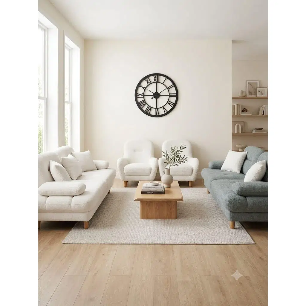 Koltuk Takım Havana 90694 Model Havlu Kumaş Profil Kasa Bargello Açılır Yataklı 3*3*1*1 