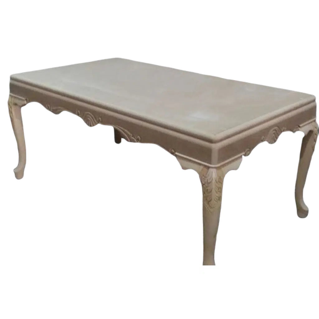 Masa 13589 LÜKENS ASLAN ayak Model Kayın oyma ayak Mdf HAM sabit masa El yapım