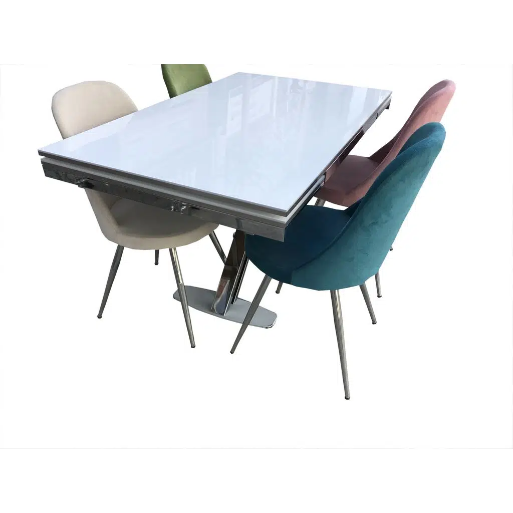 Masa 18112 GONCA Sandalye MODEL METAL ayak Dökme sünger Glosspan Tabla El yapım