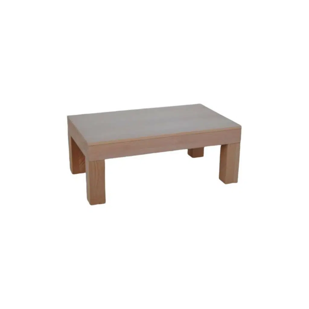Orta Sehpa 18522 KÜT Klasik Model Ahşap Kutu Ayak MDF HAM Renk Tabla El Yapım 