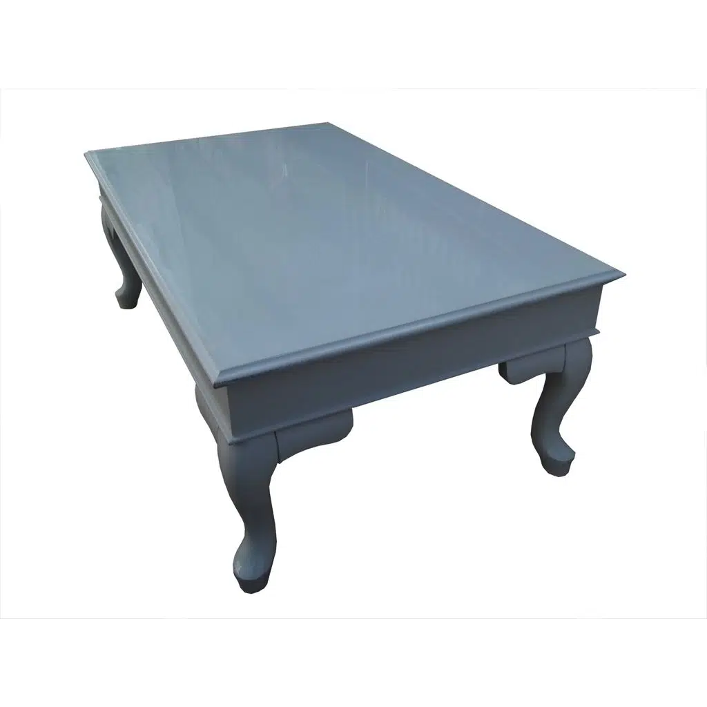 Orta Sehpa17933 Klasik demonte Model Kayın Aslan Ayak Parlak gri Lake MDF Tabla