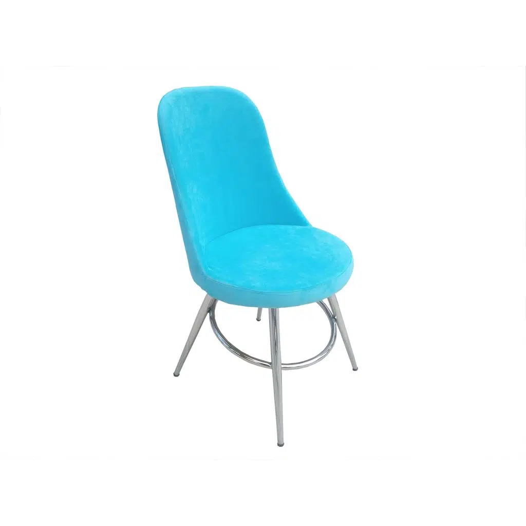 Sandalye 13804 GONCA Dökme-Sünger Metal Nikelaj ayak1ad Babyface kumaş El Yapım