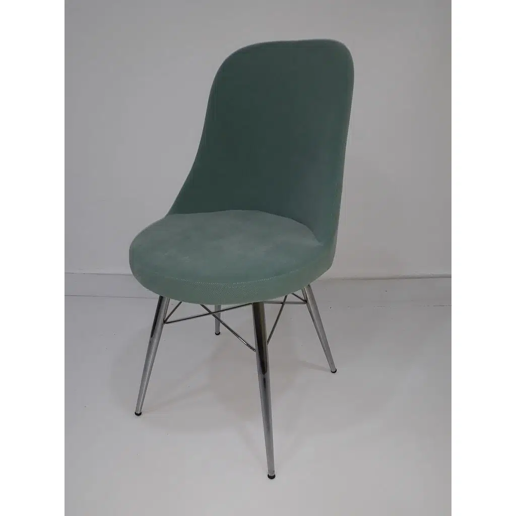 Sandalye 12451 Gonca Döküm Sünger Metal Nikelaj Ayak Babyfac kumş döşem El yapım