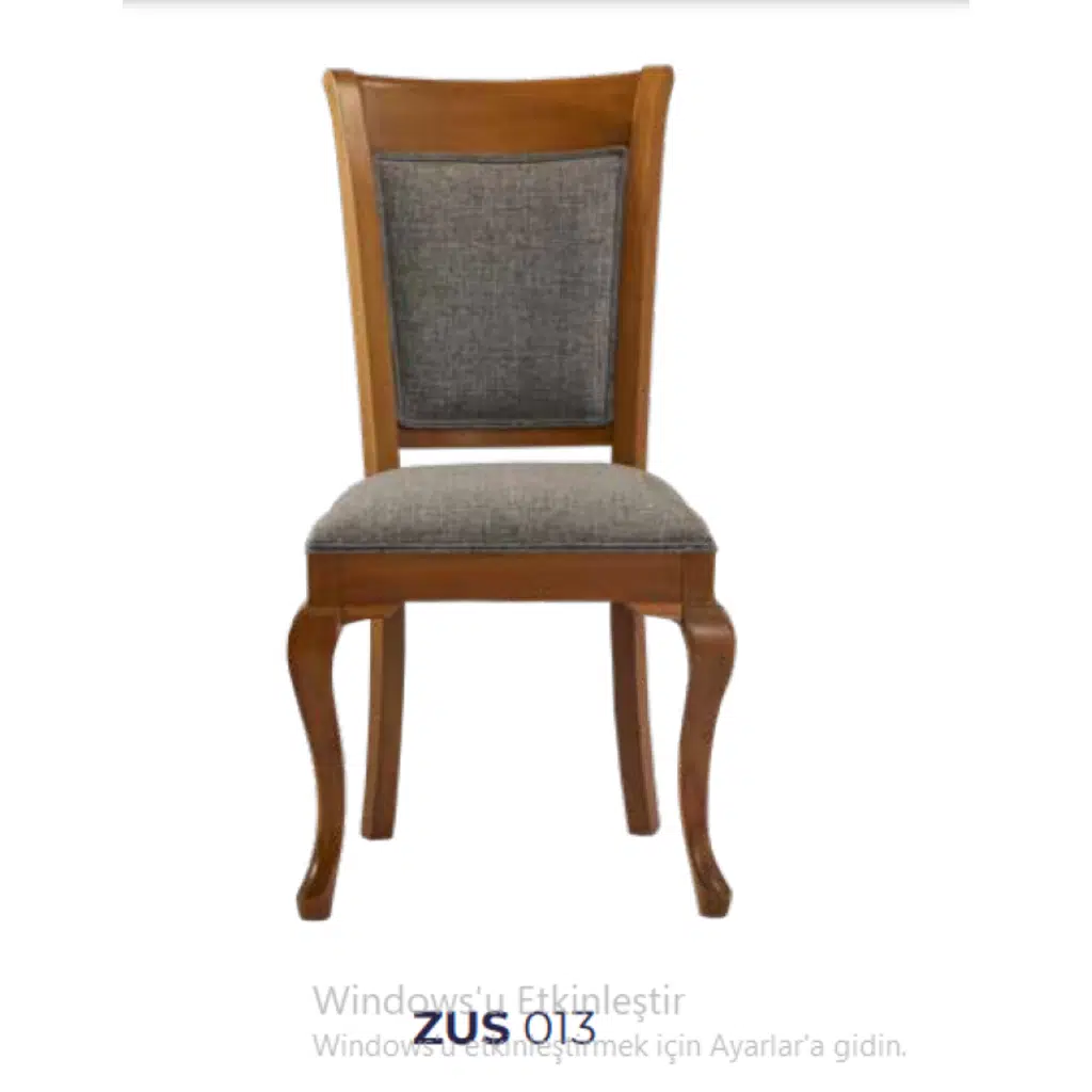 Sandalye 19751 Zus 2135 Klasik MODEL Kayın Aslan Ayak Kırçıl Desen Döşeme El Yapı