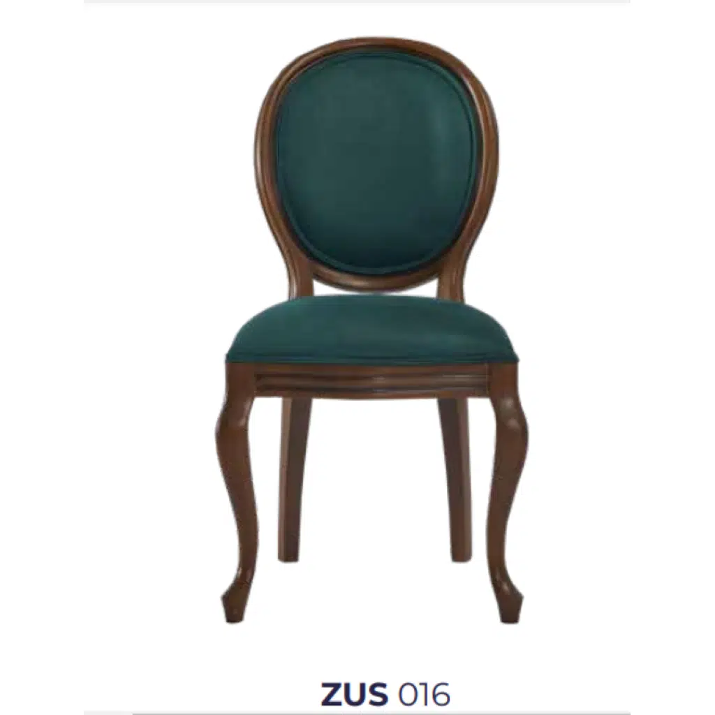 Sandalye 19753 Zus 2155 MADALYON Model Kayın Torna Aslan Ayak Kumlu Kumaş Elyapı