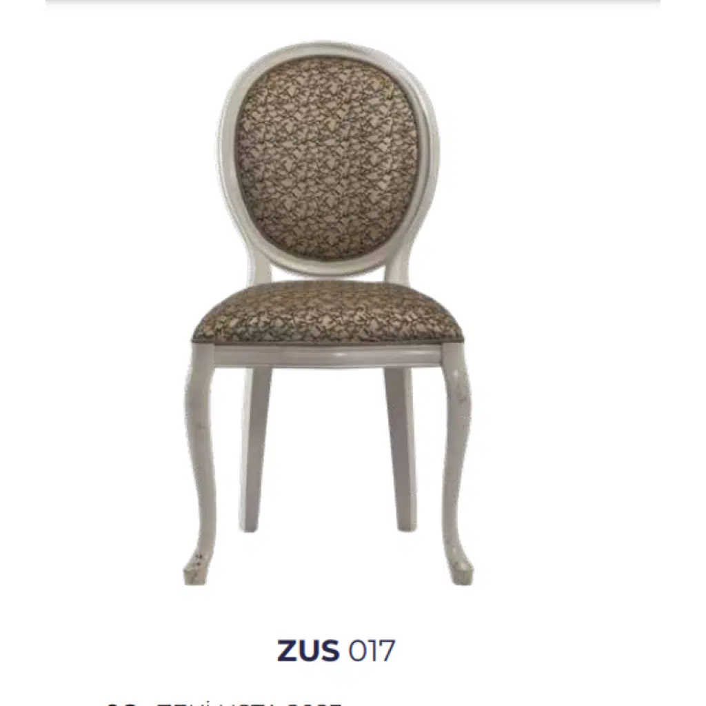 Sandalye 19754 Zus 2156 MADALYON Model Kayın Ayak Gold Desen Örgü Kumaş Elyapı