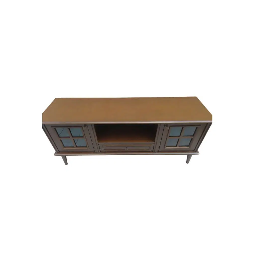 Tv Sehpası ST 18537 Windovs Model Klasik Ahşp Gürgen Retro Ayak Ceviz El Yapım