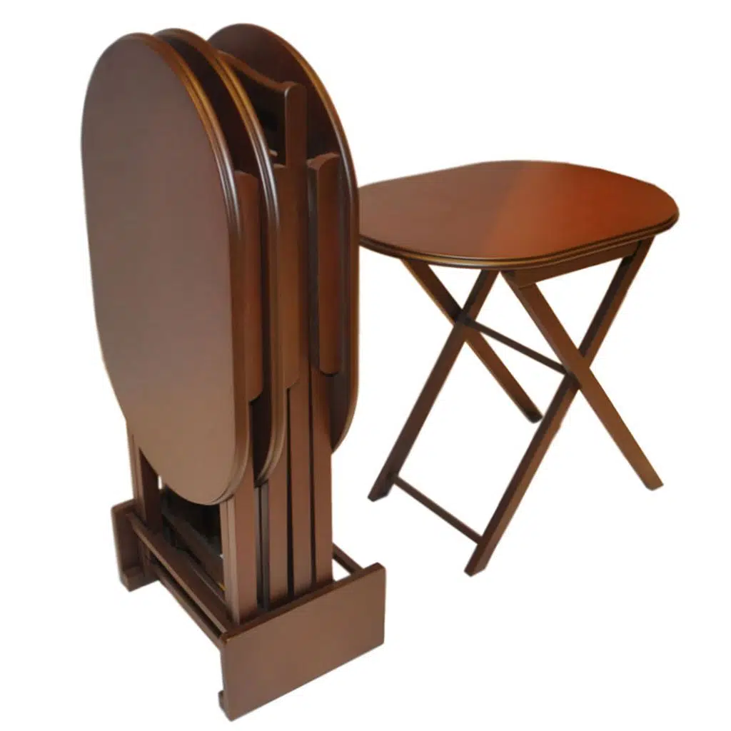 Zigon Çanta oval 18060 ahşap MDF Torna gövde ayak Parlak Ceviz Natüre El yapım 